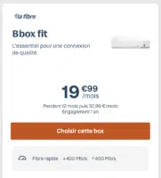La Bbox Fit de Bouygues Telecom au 29 avril 2024