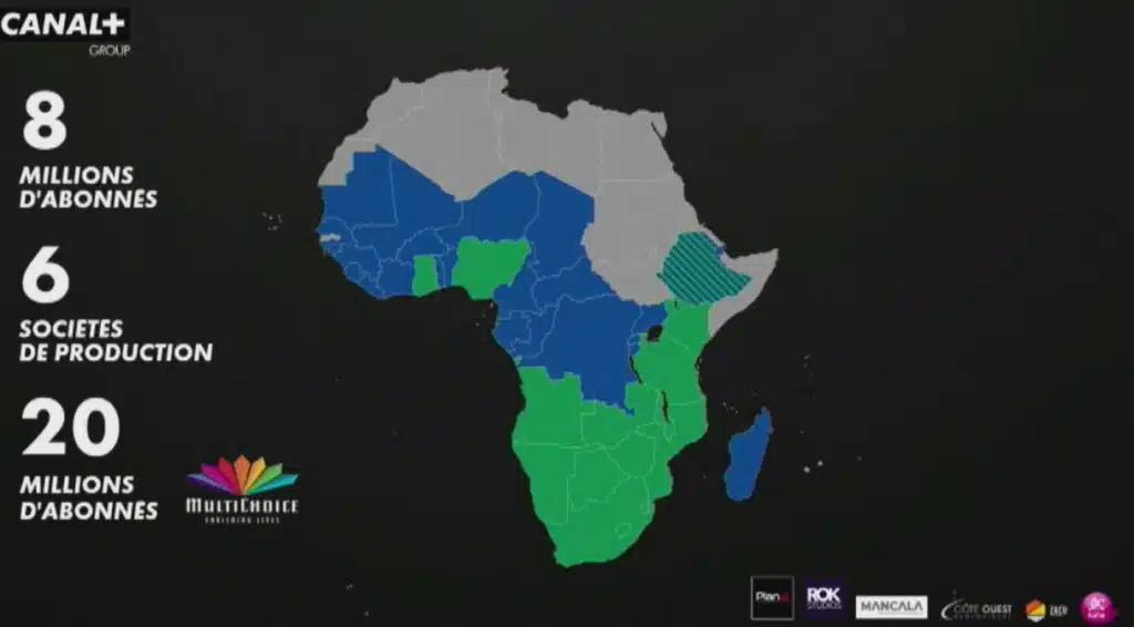 La présence de CANAL+ en Afrique