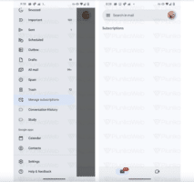 La nouvelle fonctionnalité "Gérer les abonnements" sur Gmail / Source : AssembleDebug