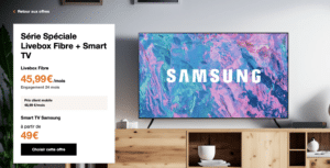 orange série spéciale livebox smart tv samsung