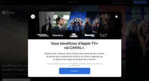 Liaison comptes CANAL+ et Apple