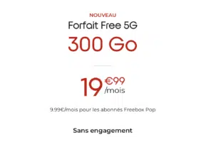forfait Free 5G 300 Go