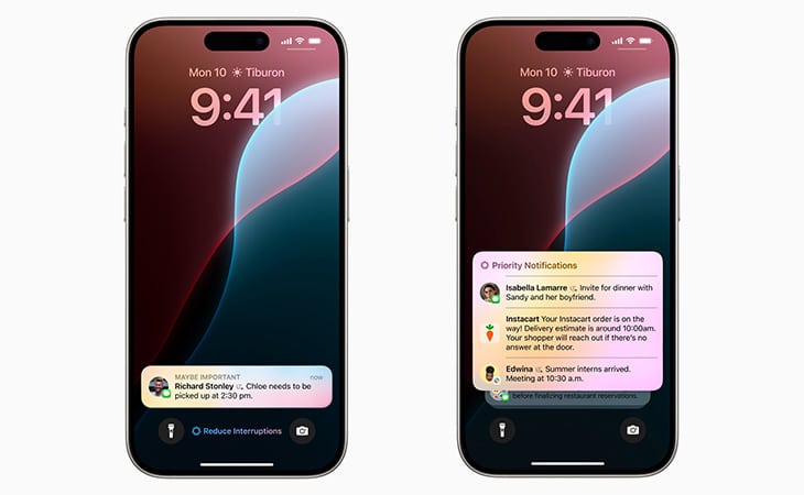 apple intelligence notifications