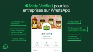 whatsapp meta verified pour les entreprises