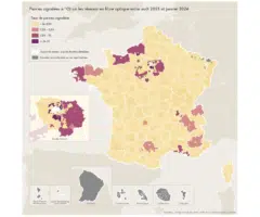 arcep carte taux de panne juillet 2024