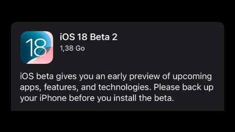 iOS 18 bêta publique 2