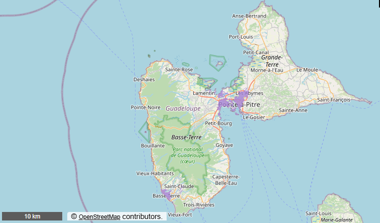 La 5G orange en Guadeloupe au 19 février 2025