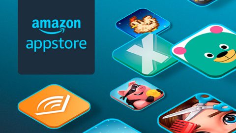 Le logo et quelques applications de l'Amazon Appstore