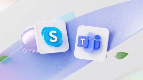 Logos de skype et teams