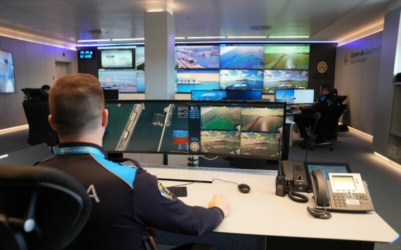La police du port de Barcelone