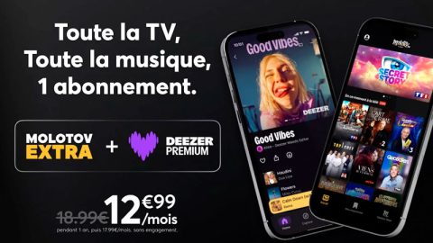 Molotov + deezer, l'abonnement tout en un
