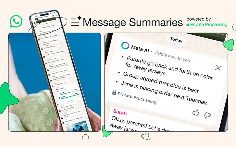 Messages Summaries sur WhatsApp