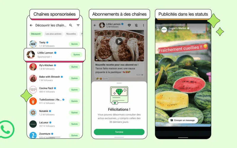 Publicité Whatsapp