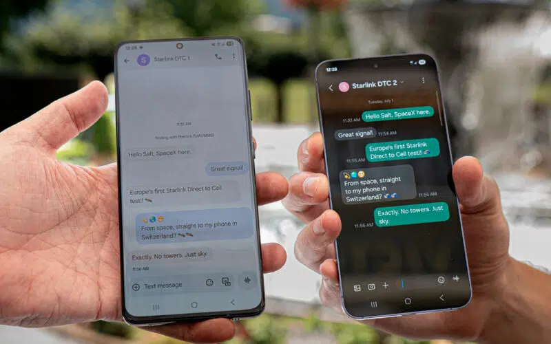 Salt teste les messages en Direct to cell avec Starlink