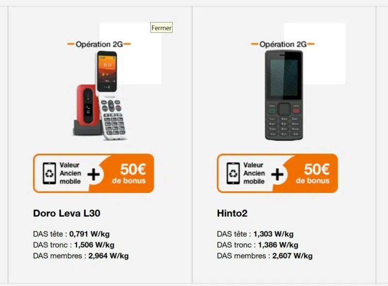 Les téléphones a acquérrir un 