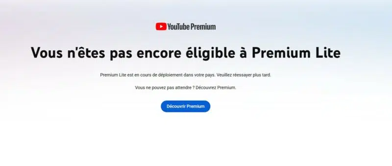 YouTube Premium lite
