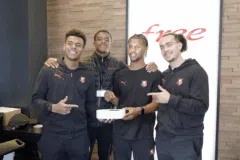Désiré Doué, Warmed Omari et Mathis Lambourde en vendeurs Free en 2024 pour Free Ligue 1