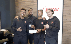 Désiré Doué, Warmed Omari et Mathis Lambourde en vendeurs Free en 2024 pour Free Ligue 1