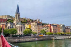 Saint-Georges vu depuis la passerelle Saint-Georges à Lyon