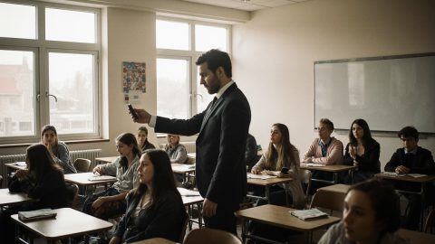 Smartphone en salle de classe