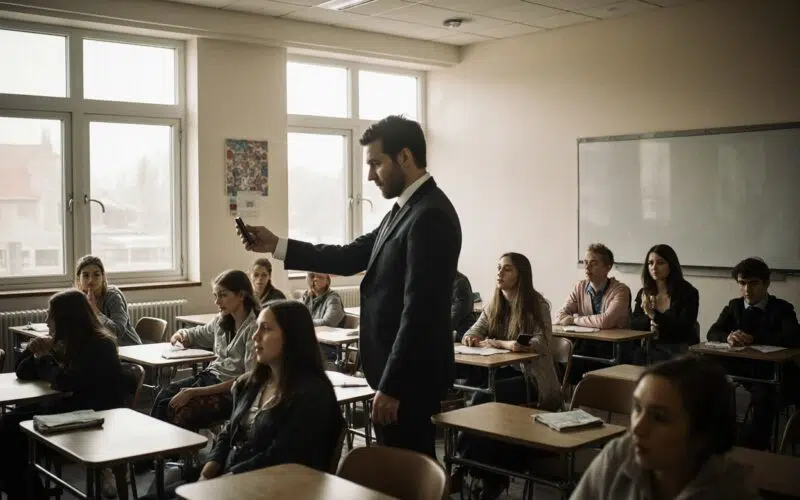 Smartphone en salle de classe