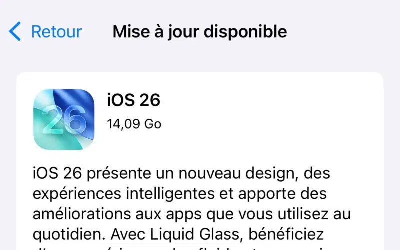 iOS 26 disponible