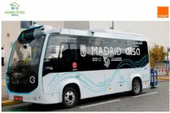 Le bus autonome d'Otokar connecté par Orange
