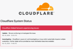 Panne Cloudflare