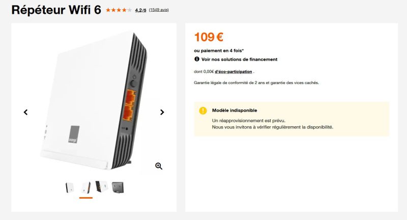 Le répéteur wifi 6