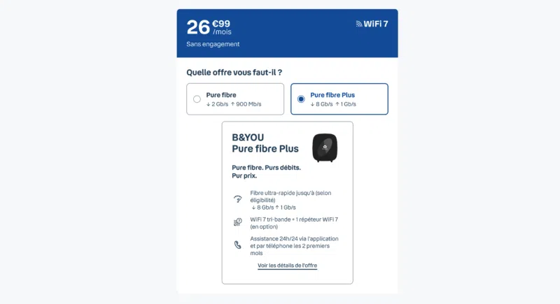 b&You Pure Fibre Nouveau prix