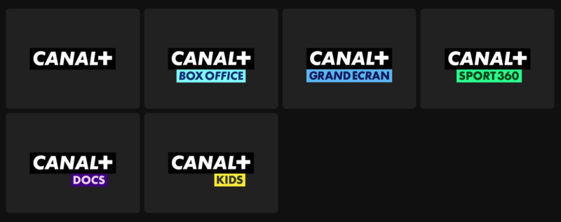 Chaînes incluses dans l’offre CANAL+