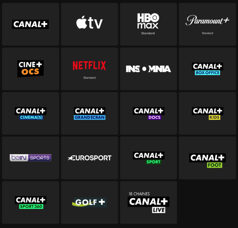 CANAL+ La Totale, chaînes et services inclus